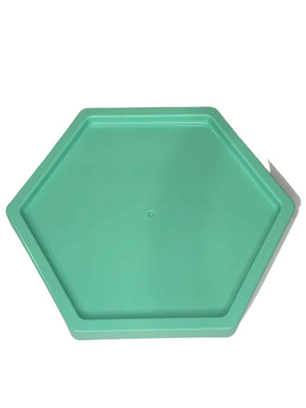 BANDEJA SEXTAVADA 24X20CM VERDE BB 109744