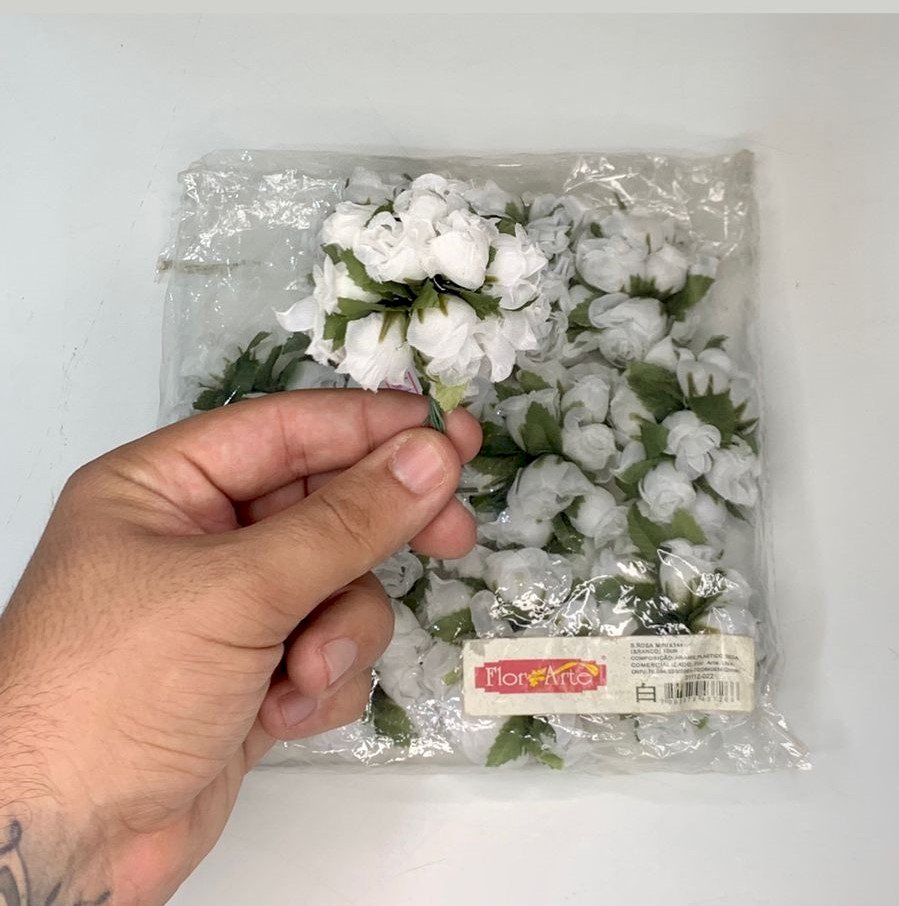 B.ROSA MINI X144 BRANCO 10CM 01112022 437266