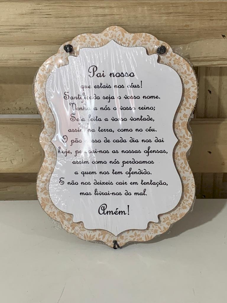 PENDURICALHO PAI NOSSO 16X11CM 105097 509