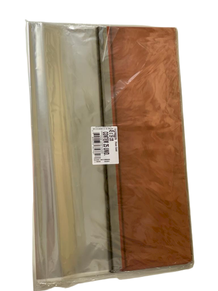 SACO TRANSP 45X59 METAL ROSE GOLD BARRADO PT C/25UN 11200629