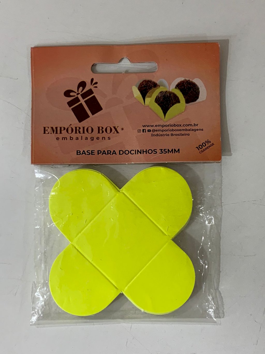 BASE DOCINHO AMARELO NEON DES C/50 228212