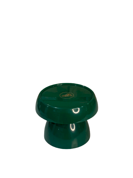 BOLEIRA COGUMELO PE120MM TAMPO130MM VERDE FOLHA 041544 - SO BOLEIRAS