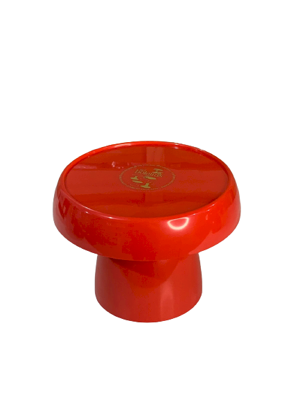BOLEIRA COGUMELO PE150MM TAMPO170MM VERMELHO 041810 - SO BOLEIRAS