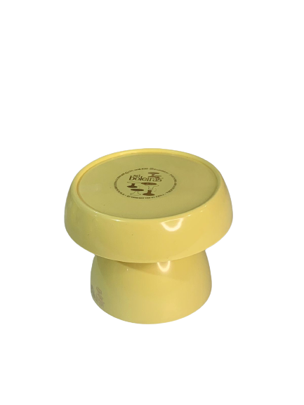 BOLEIRA COGUMELO PE120MM TAMPO130MM AMARELO BUTTER 041254 - SO BOLEIRAS