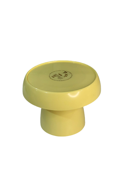 BOLEIRA COGUMELO PE150MM TAMPO170MM AMARELO BUTTER 041698 - SO BOLEIRAS