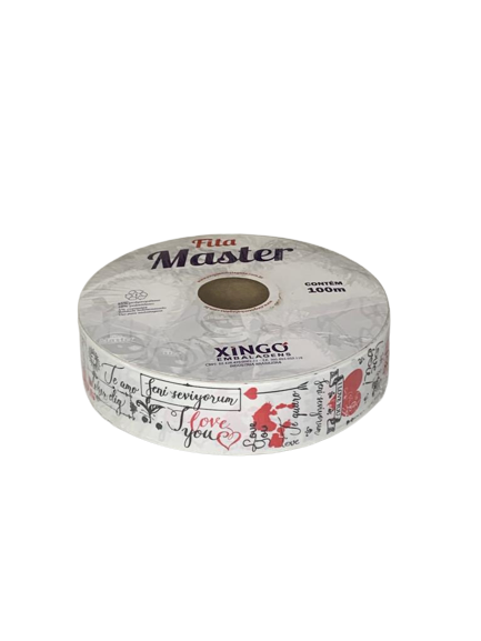 FITA MASTER DECORADA 32MM INTENSE BRANCO 100M 403994