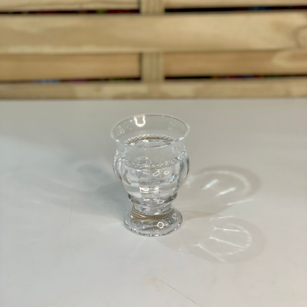 CACHEPOT DE CRISTAL DE CHUMBO DIAMANTE 7,2X5,8X10CM 015417
