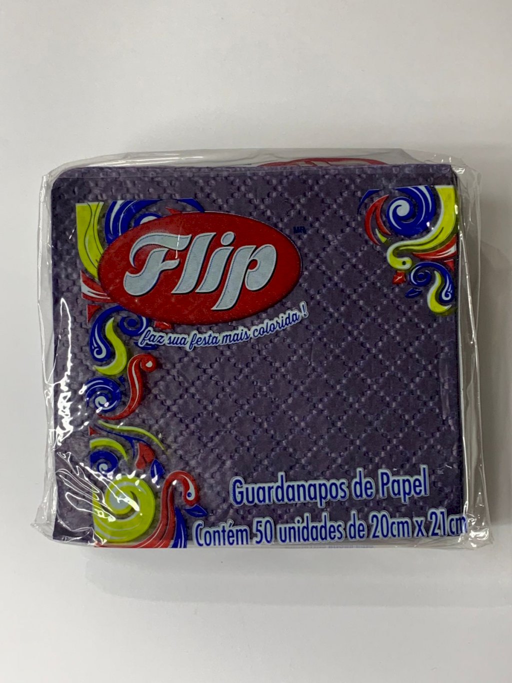 GUARDANAPO DE PAPEL PRETO 20CMX21CM C/50 725311
