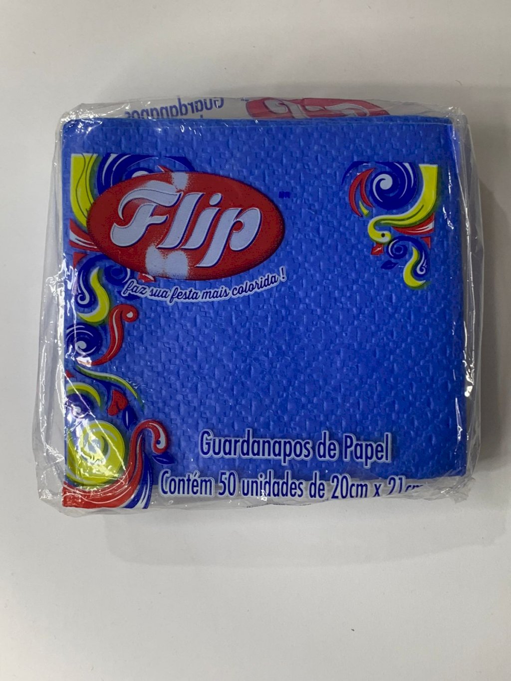 GUARDANAPO DE PAPEL AZUL ESCURO 20CMX21CM C/50 725274
