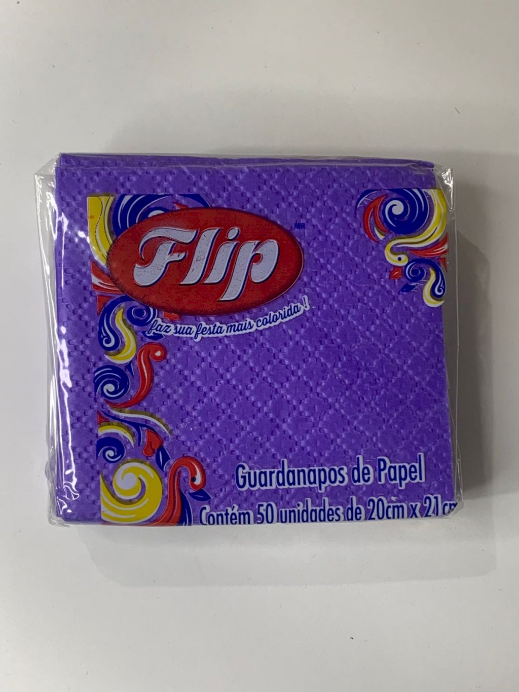 GUARDANAPO DE PAPEL LILAS 20CMX21CM C/50UN 725298