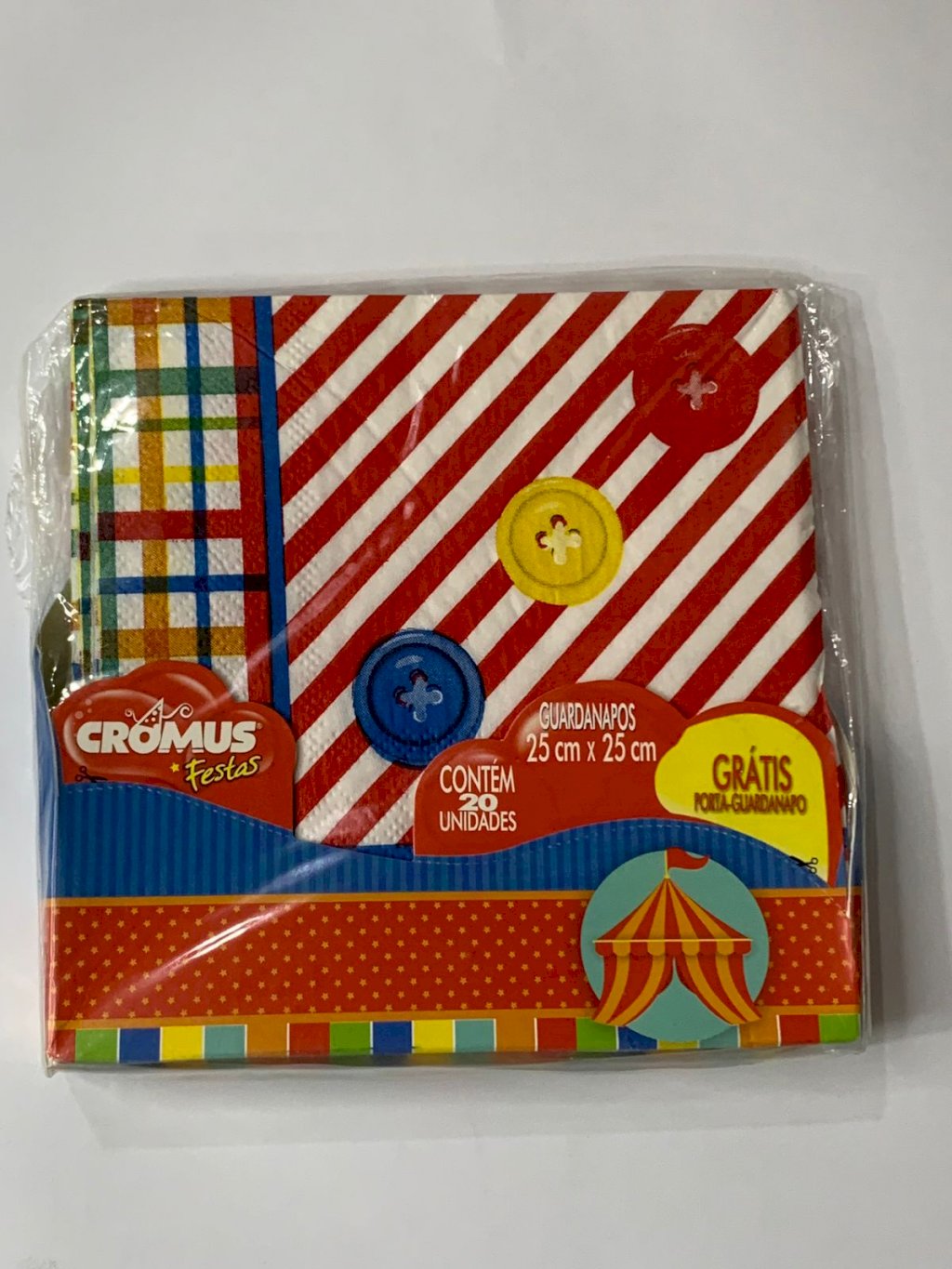 GUARDANAPO CIRCO 25X25 C/20 - 110031