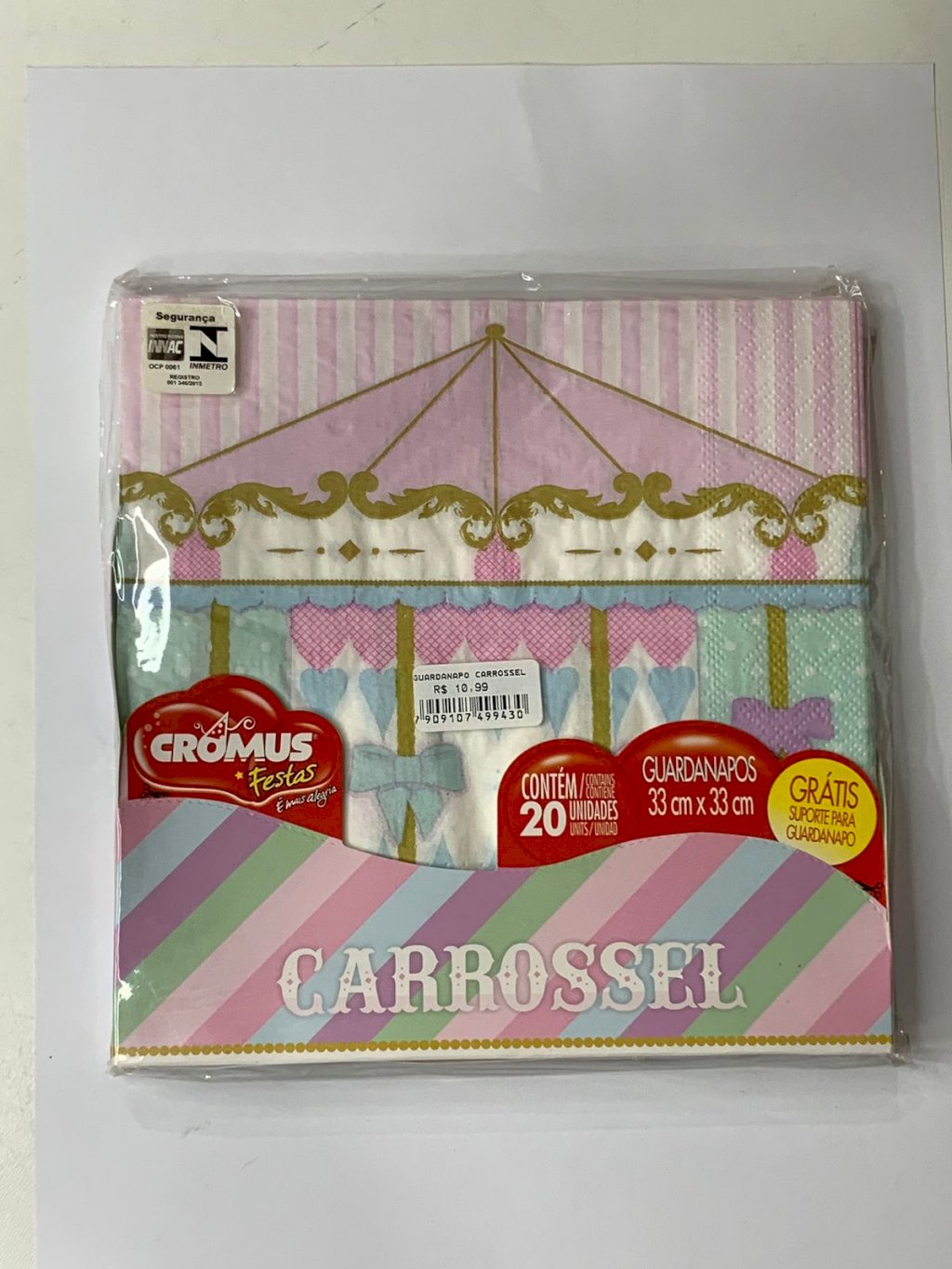 GUARDANAPO CARROSSEL 33X33 C/20 29000014