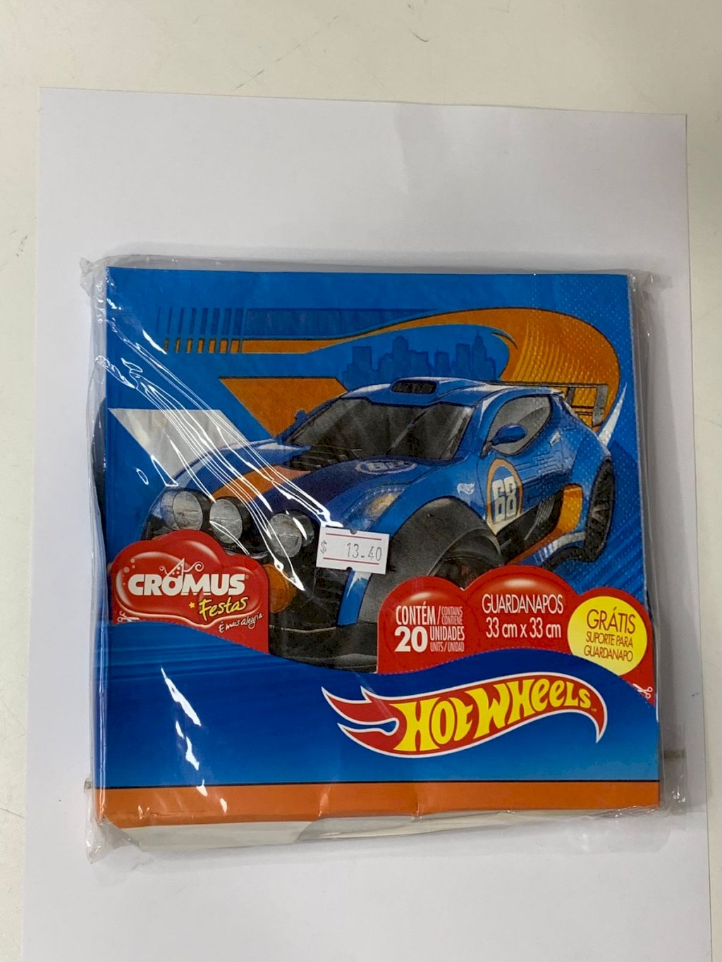 GUARDANAPO CORRIDA HOT WHEELS 33X33 29000576