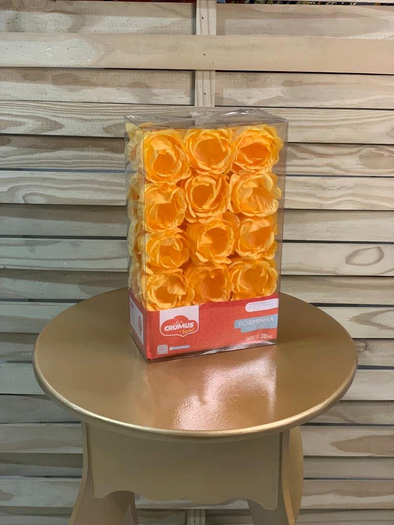 FORMINHA P/DOCE FLORA AMARELO GIRASSOL PT C/30 UN 129151
