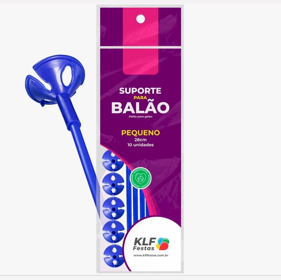 SUPORTE P/BALAO 33CM C/10 AZ. ESCURO