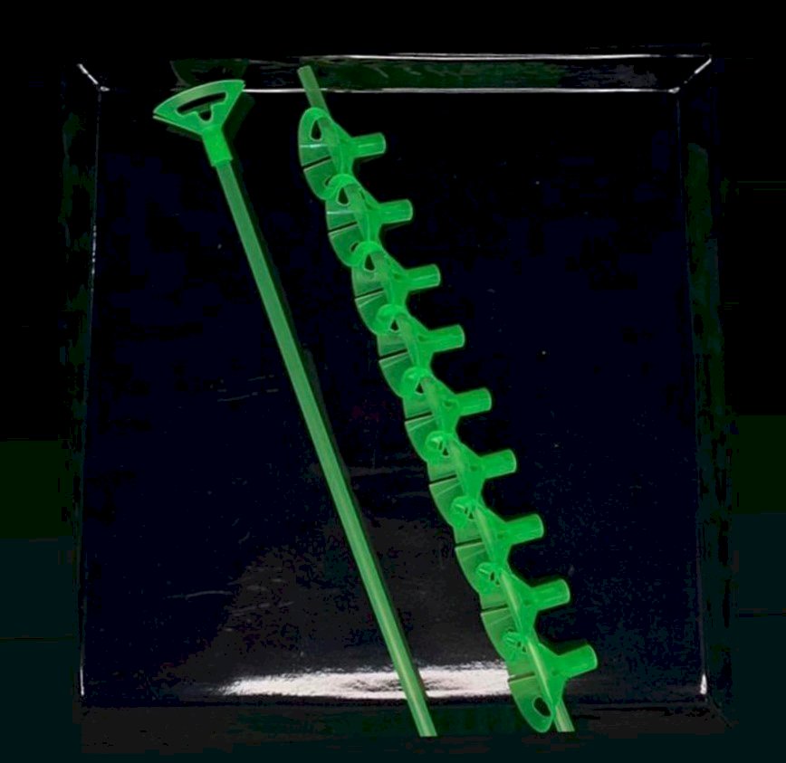 KIT SUPORTE PARA BALAO MEDIO 33CM FLUO VERDE C/10 640432