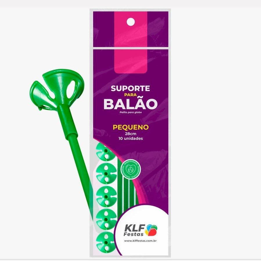 SUPORTE P/BALAO 33CM C/10 VDE ESCURO