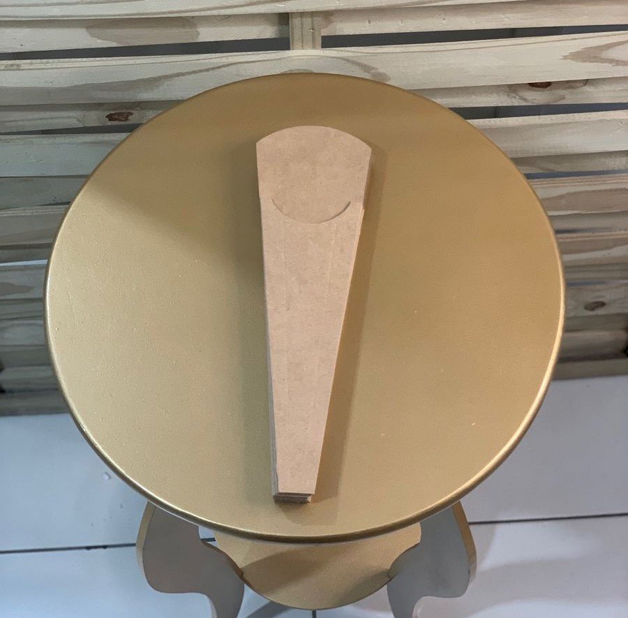CONE P/1 BOTAO 30X9CM C/10UN LISO KRAFT 005525