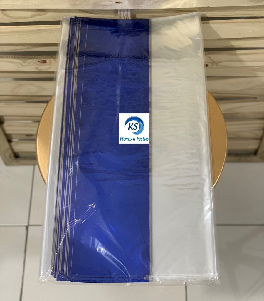 SACO TRANSP 60X90 METAL AZUL INTENSO BARRADO C/25 11200814 186802