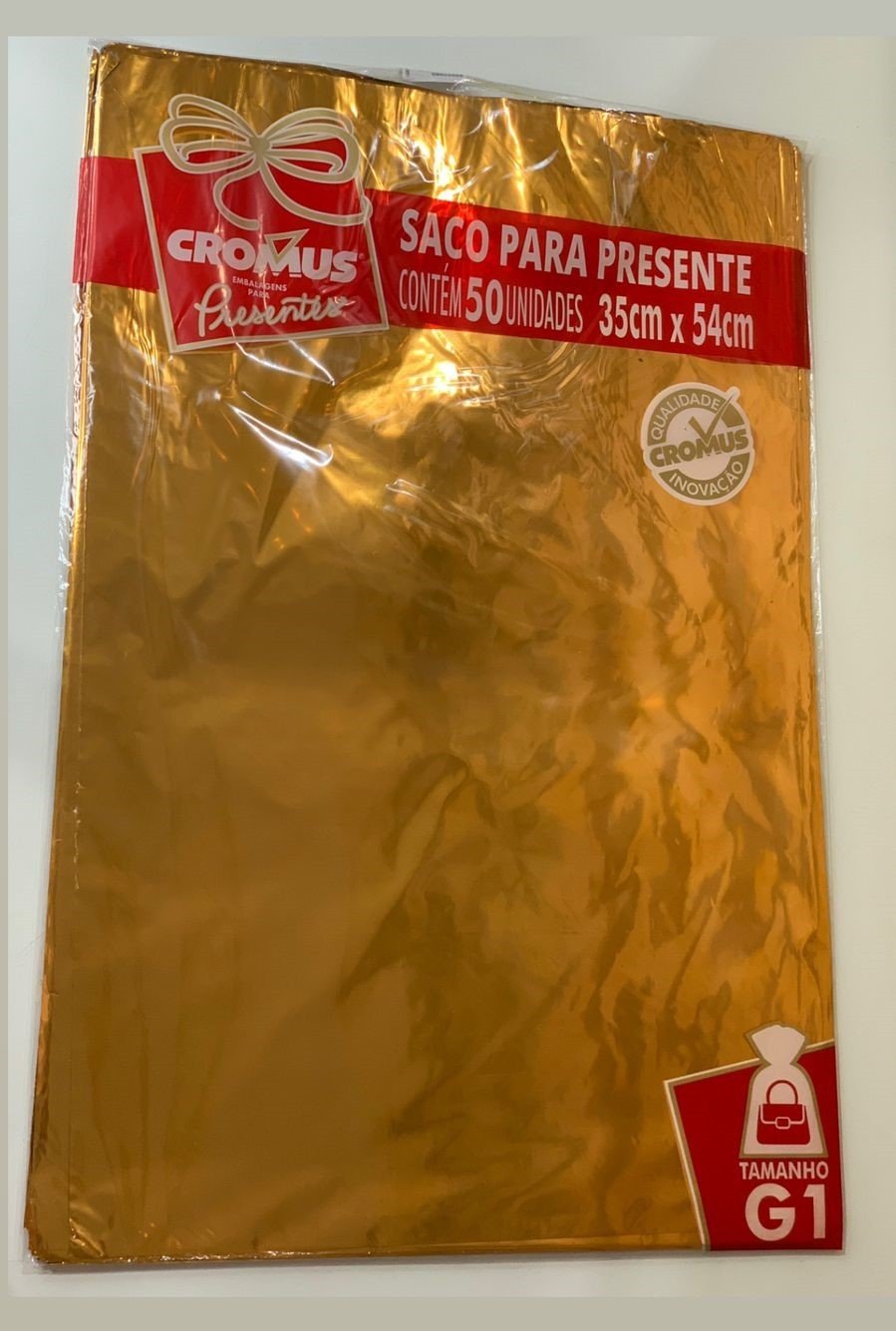 SACO METAL 35X54 METALCOR DOURADO PT C/50 UN 613874 99062085