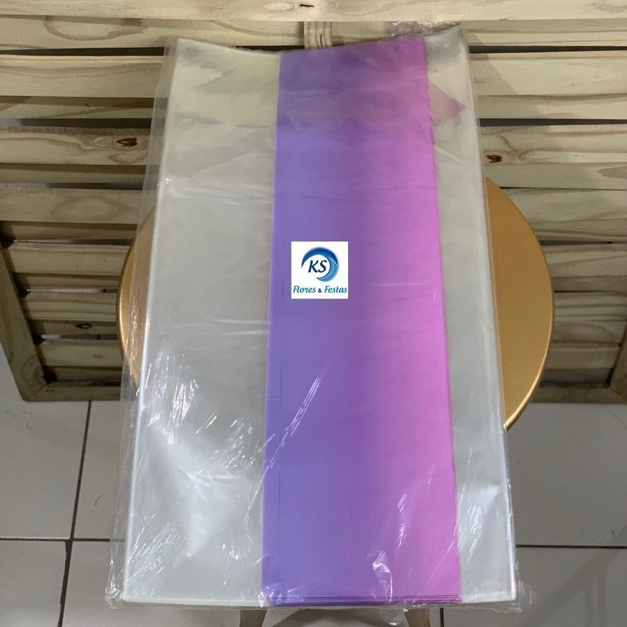 SACO TRANSP 60X75 DEGRADE BARRADO PT C/25 UN 125283