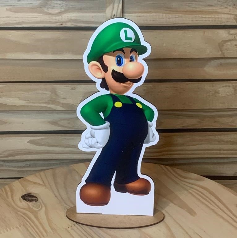 PLACA PERSONAGENS SUPER MARIO 31CM 1759 896146 LUIGI