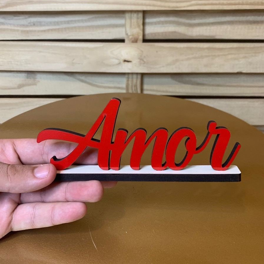 NOME DECORATIVO AMOR II P 16CM 102379 237