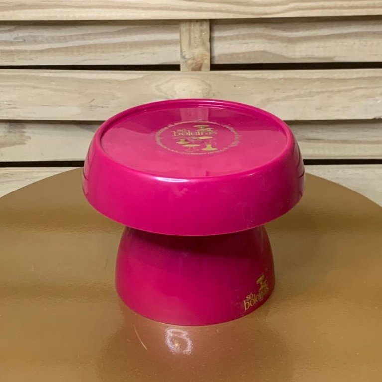 BOLEIRA COGUMELO PE120MM TAMPO130MM FUCSIA 041506 - SO BOLEIRAS