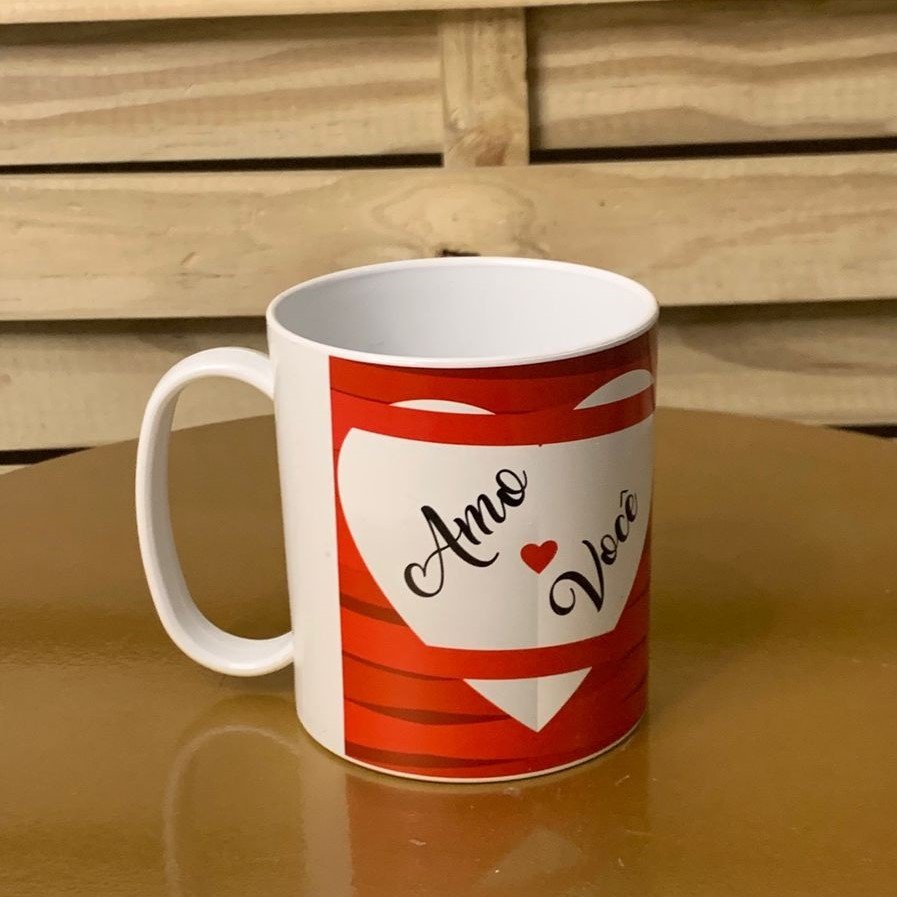 CANECA PLASTICA 350ML AMOR SORTIDAS C261A 786897