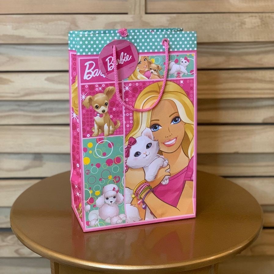 SACOLA 27,5X18X10CM BARBIE DARLING C/10 UND 043033