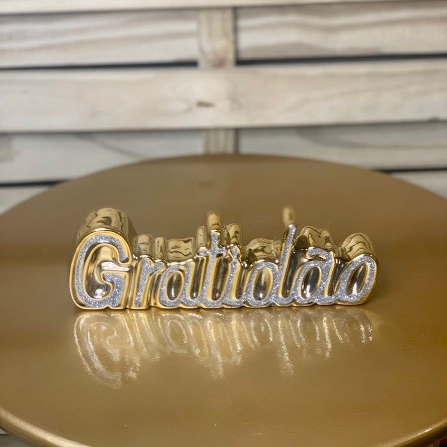 ENFEITE DECORATIVO DE CERAMICA GRATIDAO 19CM 942177 HD52989