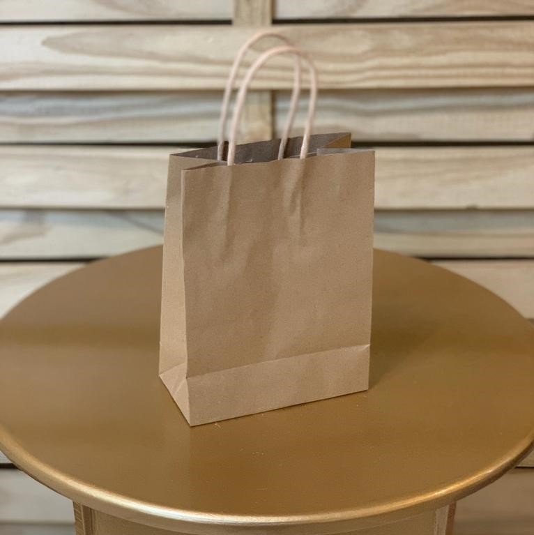 SACOLA DE PAPEL ECONOMICA KRAFT PP 16X12X7CM 19000733 645933