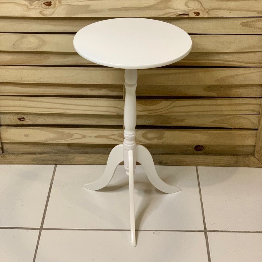 MESA MDF ROMANTICA LATERAL/CANTO BRANCO 53X30CM 525440