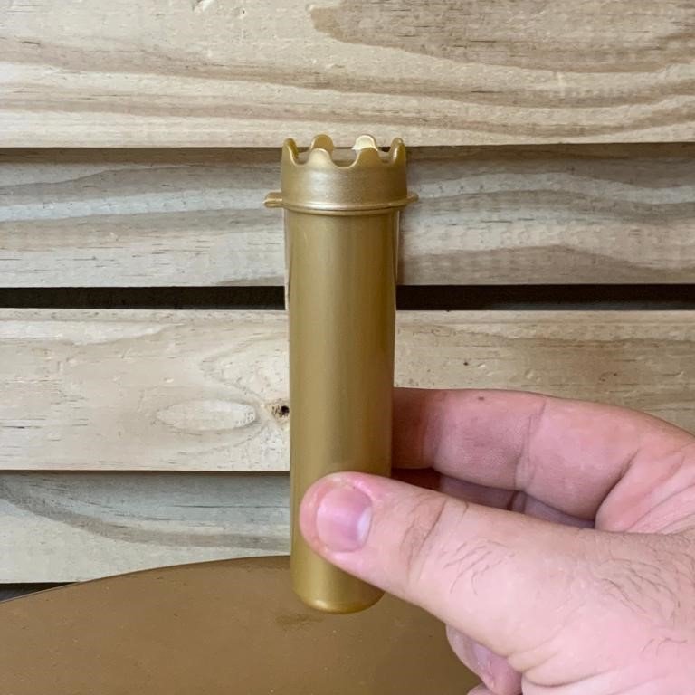 TUBETE COROA DOURADO 10,5CM 033115 F2145