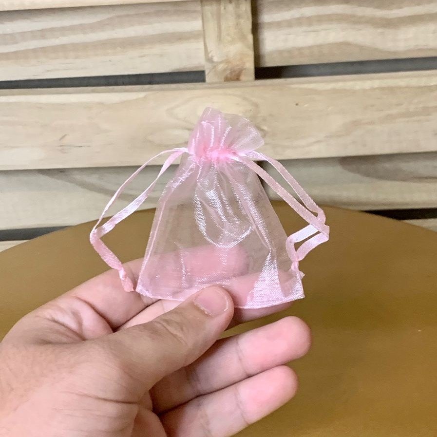 SAQUINHOS ORGANZA 7X9CM C/10 ROSA 927517