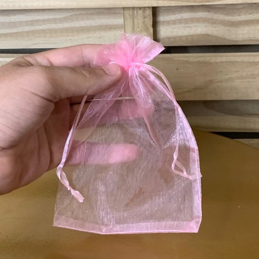 SAQUINHOS ORGANZA 12X17CM C/10 ROSA 927562