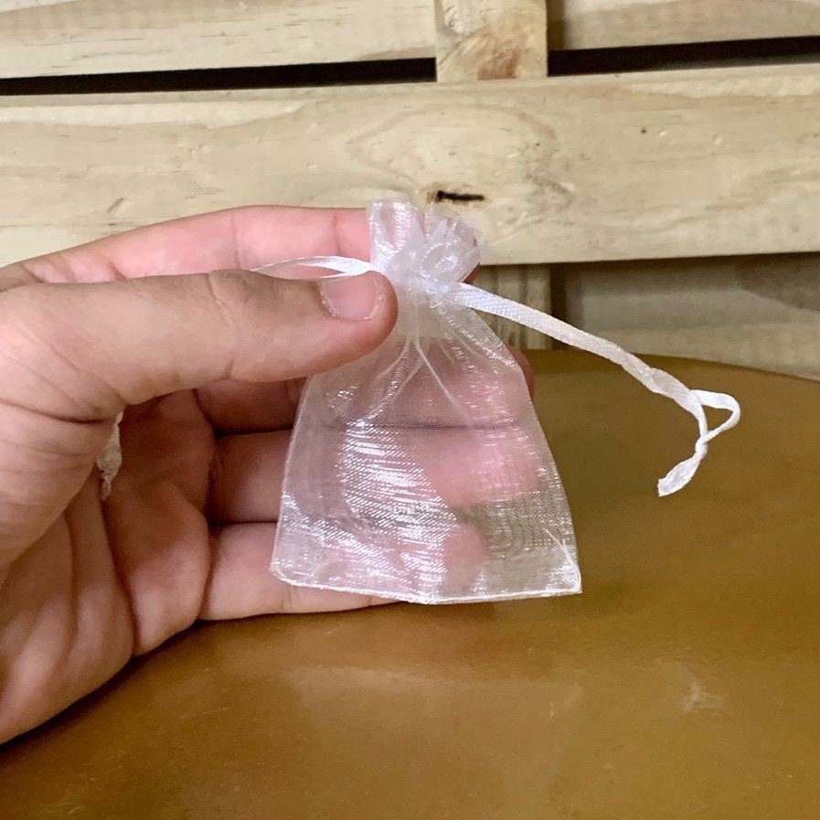 SAQUINHOS ORGANZA 7X9CM C/10 BRANCO 927357