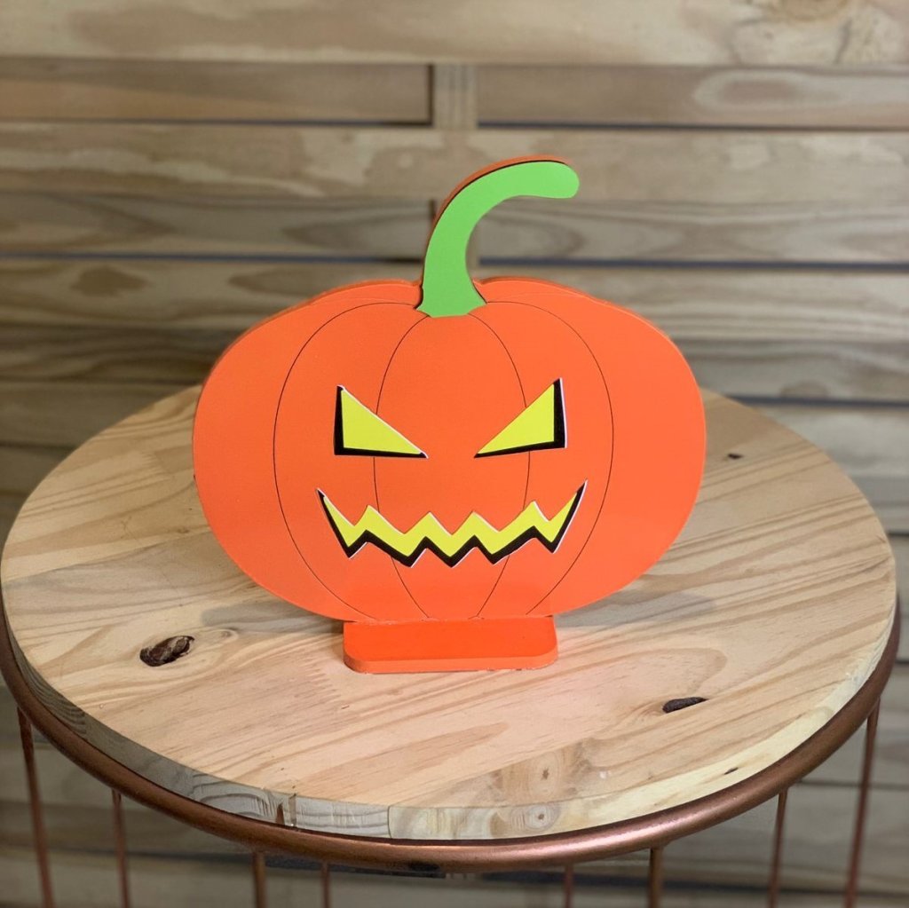 DISPLAY CABECA DE ABOBORA CABO VERDE HALLOWEEN 25CM 414399