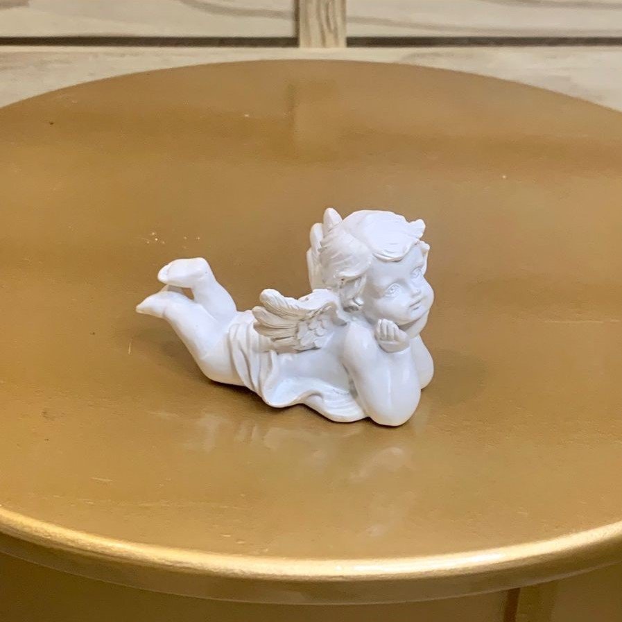 RESINA ANJO ASA BRANCO 10X7CM 401504