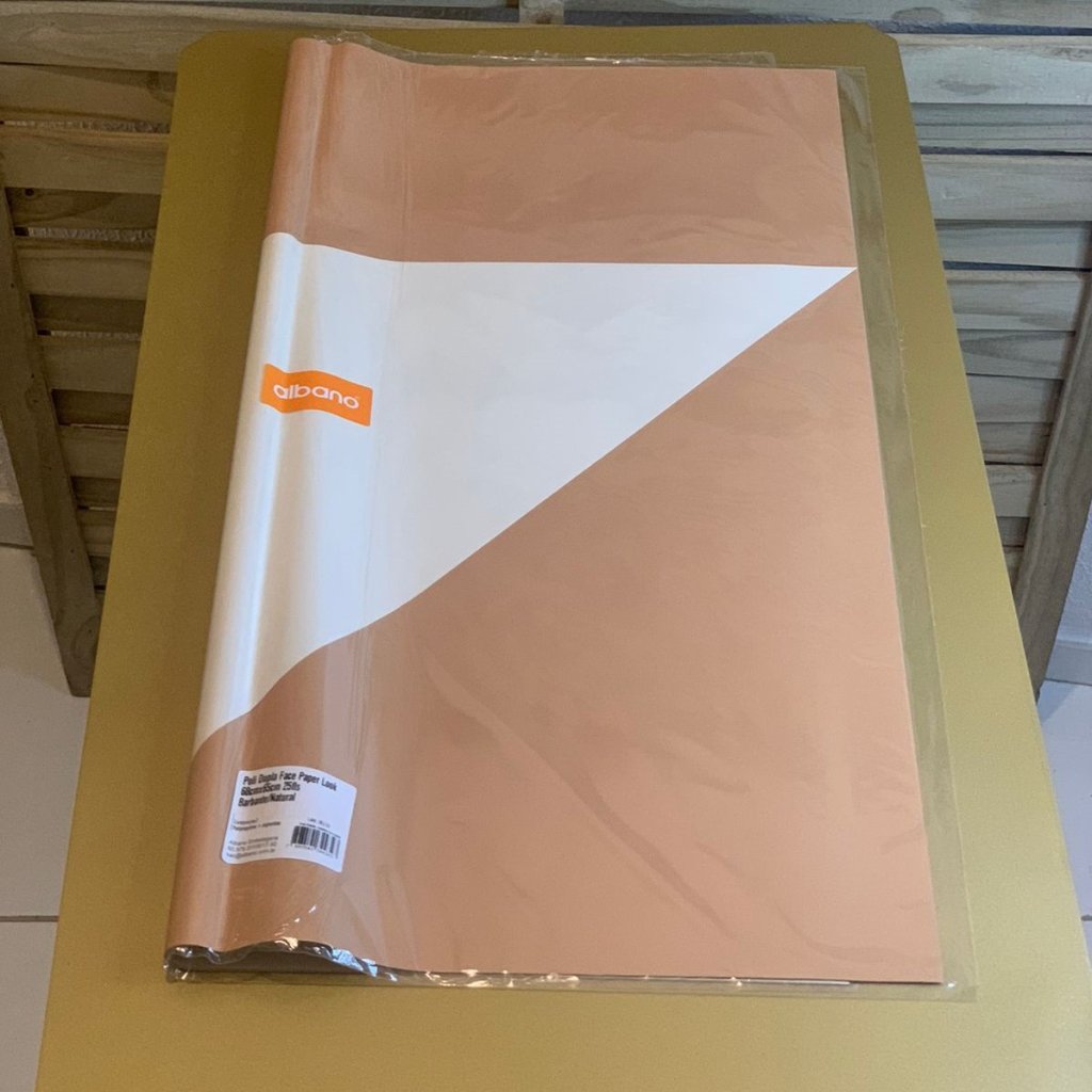 POLI DUPLA FACE PAPER LOOK 68CMX65CM 25FLS BARB/NATUR 34434