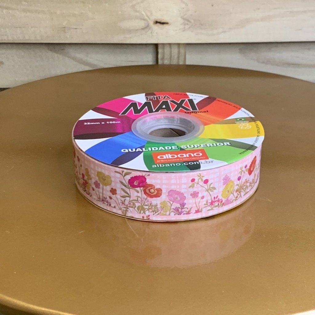 FITA MAXI PAPER LOOK PRIMAVERA 32MMX100M ROSA 34447