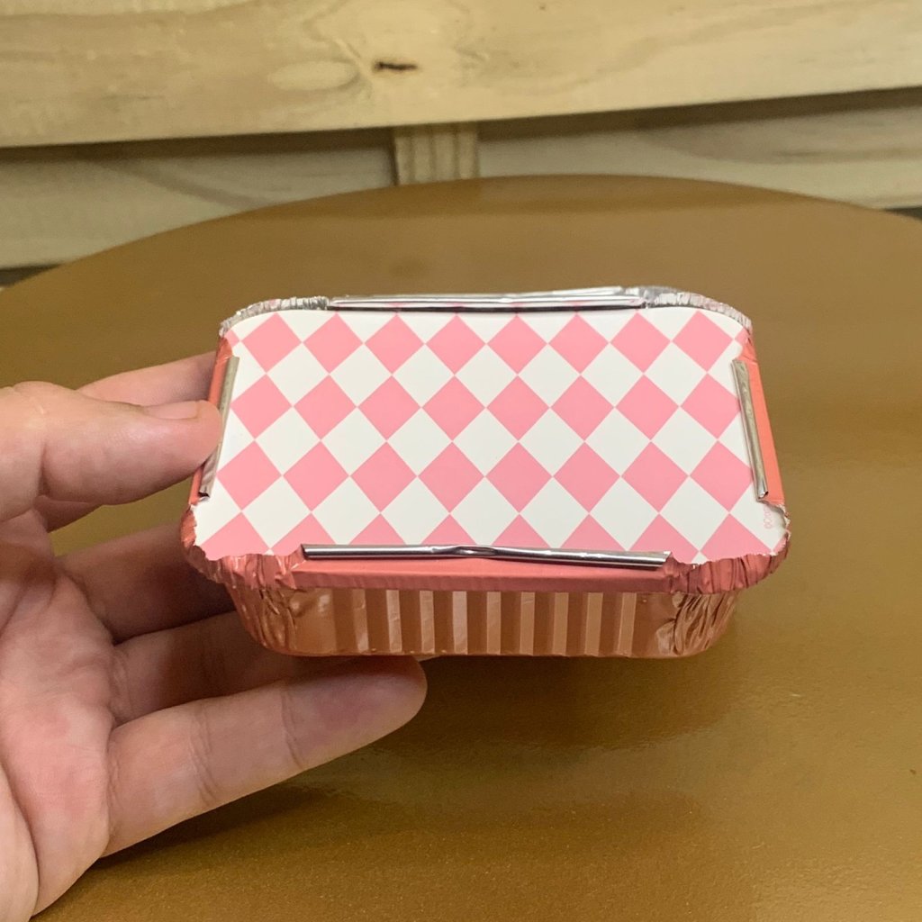 MARMITINHA LOSANGO ROSA M 8,5X6,5X2,5 23010777