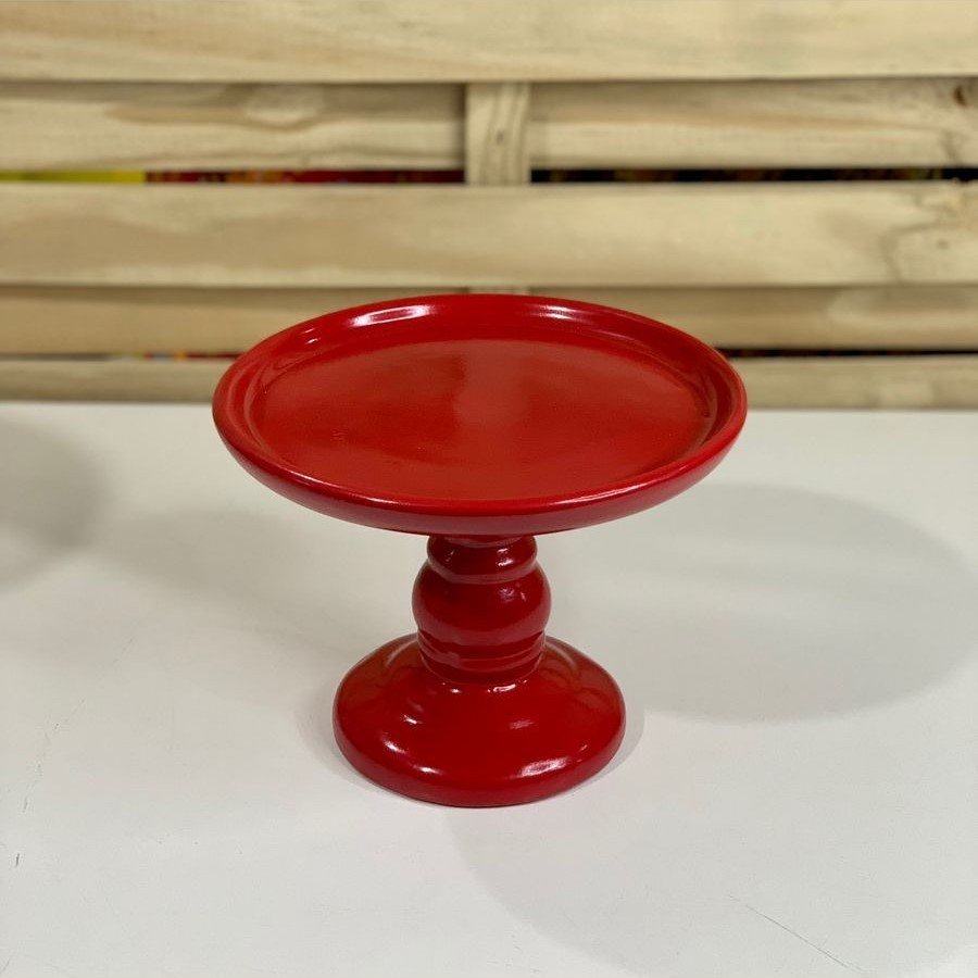 BOLEIRA PEQ TORNEADA 18,5X14 VERMELHO 592124 5668 2076