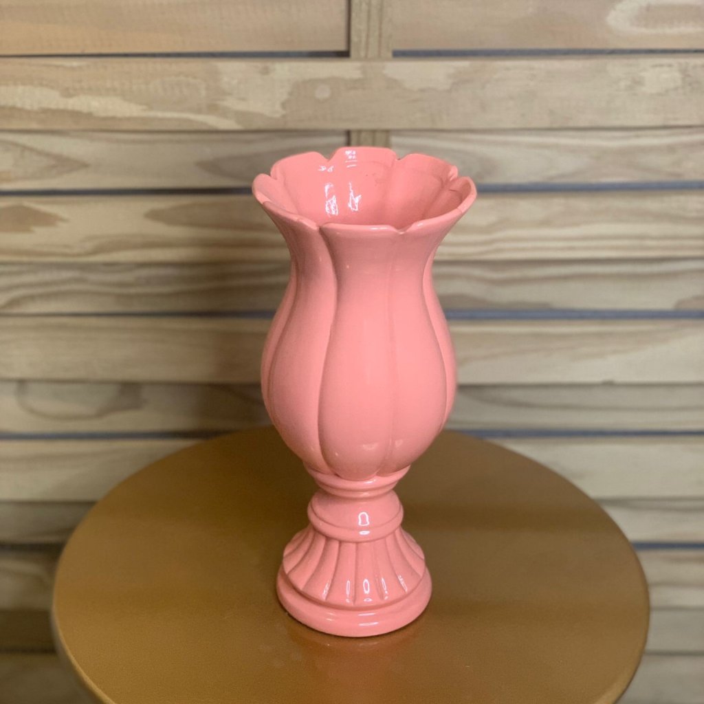 TACA FLOR PEQ DECORATIVA FESTA SALMON 28CM 3640 505018
