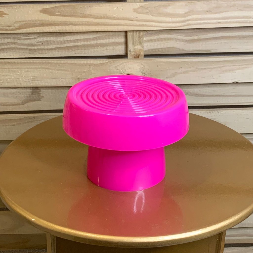 BANDEJA REDONDA ALEGRA 11X17CM PINK 138218