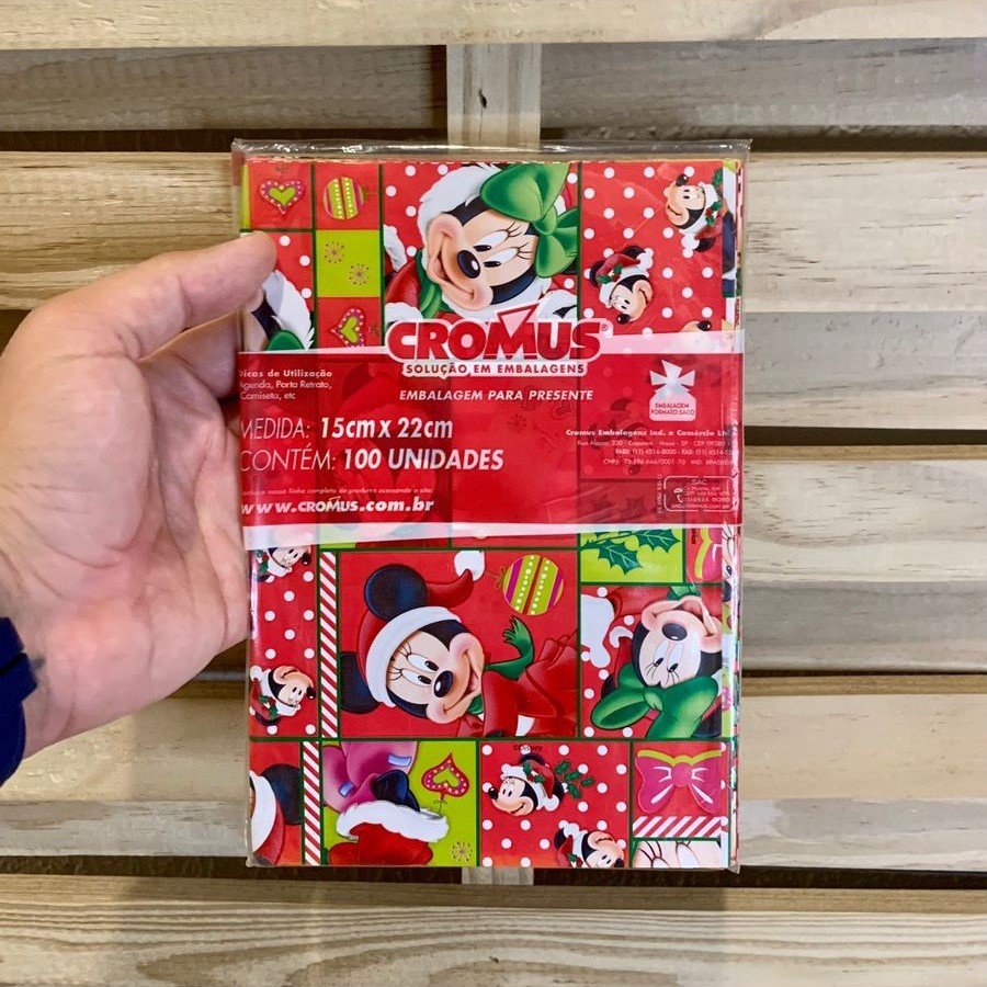SACO LIC. 15X22 - NATAL DA MINNIE - 803771 249493 - NATAL
