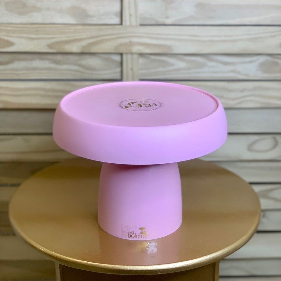 BOLEIRA COGUMELO FOSCO PE185MM TAMPO210MM ROSA BB 047348 - SO BOLEIRAS