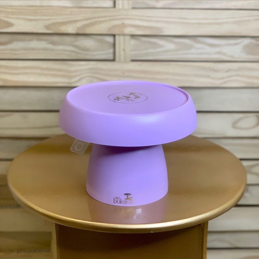 BOLEIRA COGUMELO FOSCO PE150MM TAMPO170MM LILAS 047126 - SO BOLEIRAS