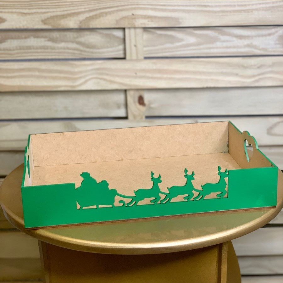 BANDEJA 30X20X5CM NATAL VERDE 610750 - NATAL