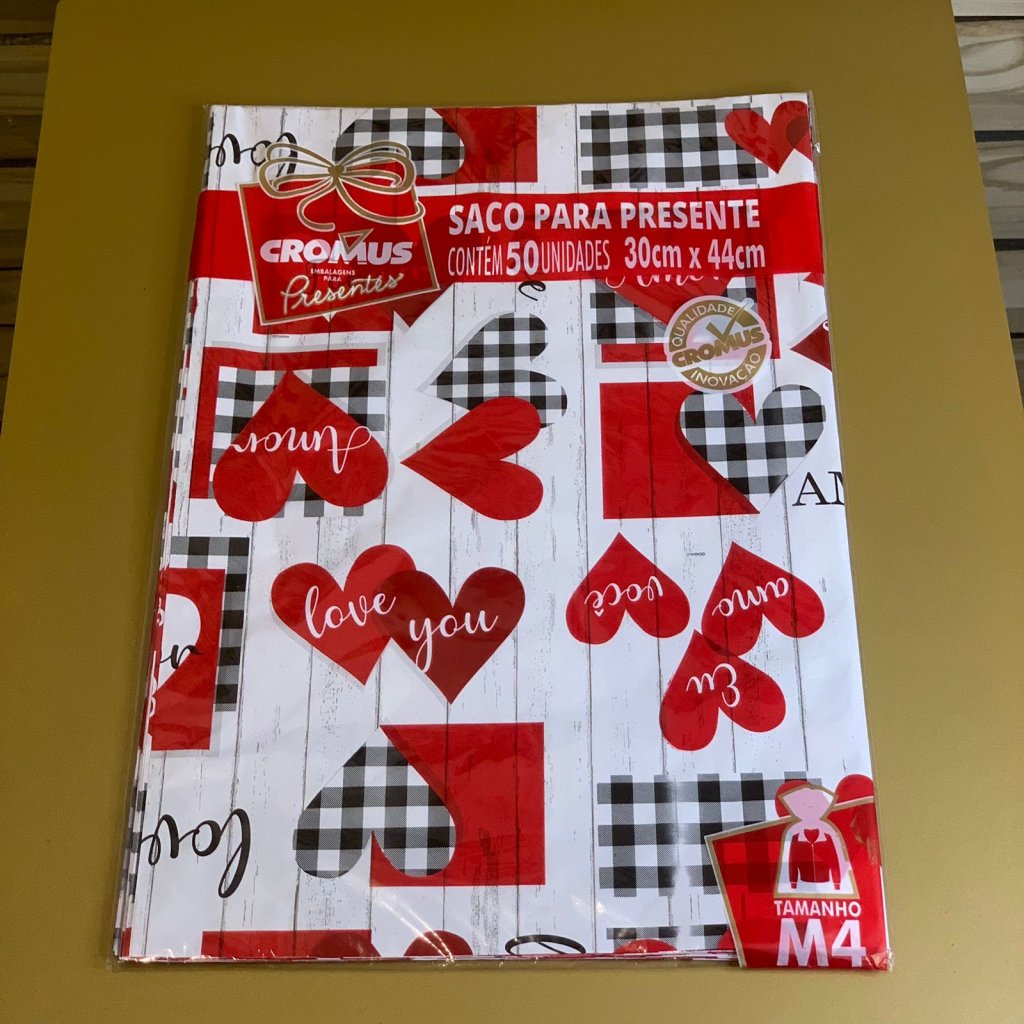 SACO METAL/PEROL 30X44 ROMANTICO SORTIDO PT C/50 UN 99580050 621770